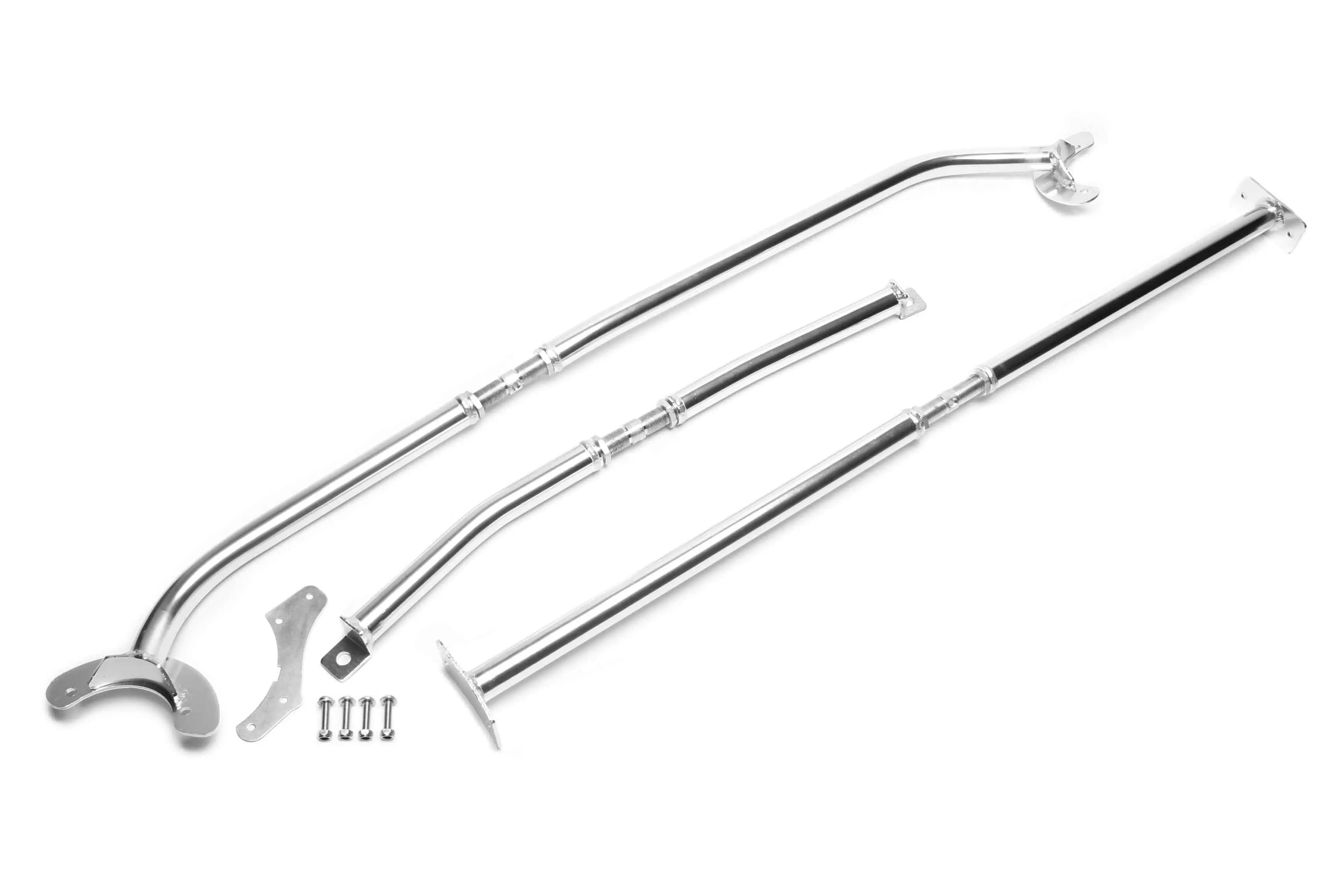 TA Technix Alu- Domstrebe Vorderachse+Hinterachse passend für Audi/Seat/Skoda/VW A3/Leon/Toledo/Octavia/Golf IV/Bora A3 (8L), Toledo (1M), Leon (1M), Octavia (1U), Golf IV (1J), Bora (1J)