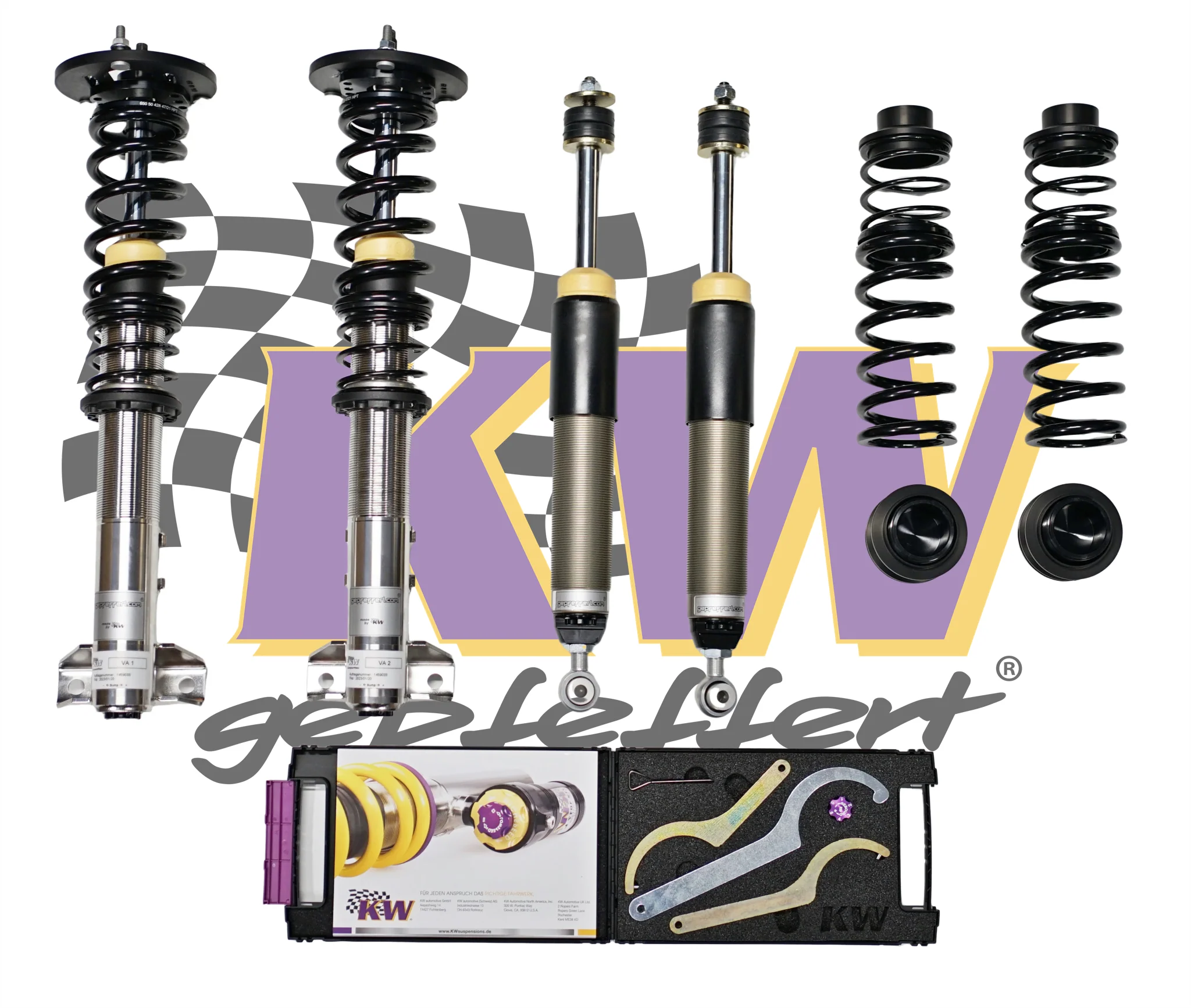 gepfeffert Gewindefahrwerk V3 Clubsport Mercedes Benz 190 (W201) (mit Sturzdomlager)