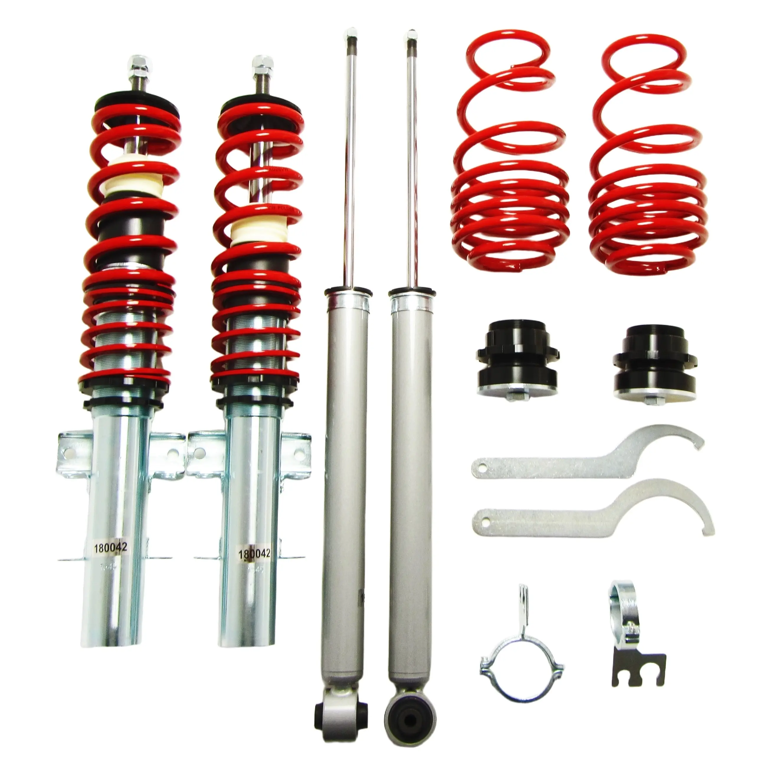 Redline Gewindefahrwerk passend für Skoda Fabia 5J inkl. Kombi-Modelle  1.2 TSI / TDI 1.4, 1.4 TDI, 1.6, 1.6 TDI, 1.9TDI, 2.0TDI Baujahr 2007 - 2014